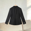 Elegant Women's Jacket V-neck Single Breasted Slim Wasit Female Solid Jackets Early Spring Chic Lady Blazers