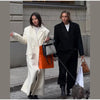 Thin Retro Double-breasted Long Coats Women Casual Loose Woolen Maxi Coat Female Early Autumn Elegant Chic Streewear