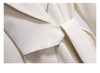 Women Spring Women Clothing Suit Skirt Jacket Belt Waist Slim Suit Women Blazer Long Coat Black Blazers