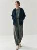 Women Cashmere Pants Autumn Winter Casual Loose Long Bloomers 100% Cashmere Knit Pants Chic Drawstring Pocket Cashmere Trousers