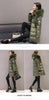 Zipper Pockets Design Plus Size Jacket Women Winter Collar Hooded Parka Clothing Elegant Slim Warm Thick Female Coat
