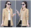 Windbreaker Women Mid Length Outerwear Spring Autumn Korean Waist Jacket Trench Coat for Women Basic Coat Mom Clothes