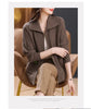Knitted Cardigan Jacket Women Sweater Autumn Winter Lapel Zipper Sweater Jacket Loose Solid Outerwear Female Sweatshirt Tops