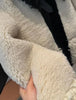 Original high-quality women's jacket top patchwork faux fur effect coat