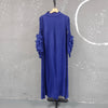 Wine Red Pleated Dress For Women Flower Sleeves Female Evening Party Elegant Clothing Ladies 2DB1827