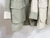 Casual Stand-up Collar Safari Style Mid-length Coat for Women A-line Pleated Waist Spring and Autumn Trench