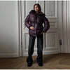 Women's Winter Jacket Hooded Drawstring Zipper Stand-Up Collar Lace Up Winter Jacket Female Loose Casual Chic Jackets For Ladies