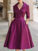 Women's Dress V-neck Waist-hugging Makes You Look Slim And Elegant Long Sleeves Maxi Prom Dresses For Women