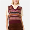 Sweater Vest Women V Neck Japanese Striped Stylish Harajuku All-match Unisex Clothing Knitwear Y2K Baggy Streetwear