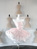 Winter Glitter Sequined Tweed Tube Top Dress Hooded Fur Cape Jacket Girl Women's Cute Bow Year Furry Cloak Dress Set