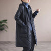 Autumn Winter Lingge Cotton Jacket Women Hooded Loose Thick Warm Parkas Female Long Sleeve Casual Cotton Padded Outwear Lady