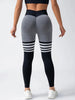 Women Gym V-back Line Yoga Pants Butt Lifting Fitness Athletic Workout Scrunch Leggings Outdoor Sports Tights