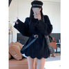 Off Shoulder Pullover Women Long Sweater Dress Autumn Elegant Knitted Long Sleeve Loose Casual Solid Tops Sweet Knitwear