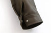 Winter Faux Leather Bomber Jacket Women Short Zipper Front Lapel Outerwear Multiple Pockets Warm Jackets