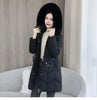 Winter Down Cotton Jacket Women Korean Cotton-Padded Thicken Warm Mid Long Hooded Parkas Slim Coat Female Casual Ladies Tops