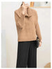 Short Jacket For Women Spring Casual Temperament Loose Large Lapel Single Breasted Pleated Coat 2DA8011