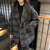 Checkered Coat for Women Spring Korean Edition Retro Western Style Reduced Age Small Fragrant Whisper Coat for Women WF