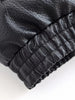 Women Autumn Jackets Asymmetric Button Pocket Long Sleeves Black Loose Zipper Jackets Female High Street Coats