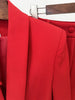 High Street Designer Runway Suit Set Women's Three Dimensional Flower Suit Jacket Trousers Pants Suit 2pcs