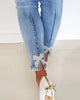 Pencil Pants High Waist Stretchy Skinny Jeans Denim Trousers Women