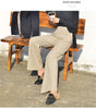 Korean Autumn Winter High Waist Wool Blend Womens Pants Loose Casual Female Straight Trousers Versatile Lady Pants
