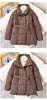 Autumn Winter Warm Cotton Jacket Women Loose Casual Cotton Coat Stand-Up Collar Pure Colour Outerwear Female