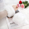 1Pair Faux Fur Wrist Cuffs For Wool Coat Jackets Women's Arm Warmers Elastic Furry Wristbands Sleeves Cuffs Winter Wrist Cuff
