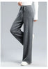Thick Warm Knitted Casual Chic Basic Soft Elastic High Waist Women's Pants Korean Straight Ankle-Length Pants For Women