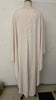 Elegant Crew Neck Pleated Long Dress Women Casual Solid Loose Cloak Sleeve Ruffle Maxi Dresses For Women Spring Autumn Vestidos