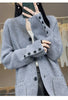 Autumn Winter Korean Stand Collar Knitting Cardigan Women's Sweater Jacket Loose Ladies Sweater Coat Tops