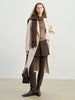 Stylish Women's Petite Wool Overcoat with Suit Lapel Winter 100% Wool Coats Suit Collar Long Winter Coat