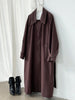 Women Coffee Brief Belted Big Size Long Trench Lapel Long Sleeve Windbreaker Tide Spring Autumn 1DJ3893