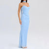 Elegant 2 Pieces Dress Set with Scarf Women Matching Sets Sexy Cropped Top and Long Dress Set Casual Dress