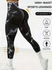 Czguke 2-Piece Women's Tie Dye Pants Sports Leggings Seamless High Waisted Push Ups Women's Fitness and Exercise Clothes