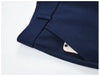 Spring and Autumn Khaki High Waist Straight Baggy Pants Women, Navy Middle-aged Mom Stretch Casual Trousers,Plus Size M-8XL