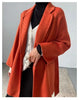 Winter Casual Adjustable Waist Wool Coat Women Water Ripples Woolen Coat Jackets Female Autumn Camel Coat Commuting