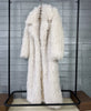 Colorful Women's Furry Coat Rose Pink Faux Fur Coat Suit Collar Autumn Winter Thick Cardigan Long Overcoat Chic 2DB5859
