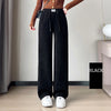 High Waist Retro Corduroy Stripe Women's Pants Fall Straight Causal Full Length Vintage Pockets All Match Japanese Y2k Trousers