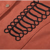 Suede Knit Patchwork Short Jacket Stand Collar Gold Single Button Long Sleeve Coat Female Spring Casual Daily Streetwear