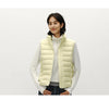 Women Down Vest Thermal Warmth Lightweight 90 Percent Down Fill Slim Fit Stand Collar Layering Solid Color
