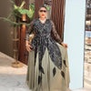 Plus Size African Party Dresses for Women Dashiki Ankara Wedding Evening Gown Elegant Outfis Muslim Maxi Dress