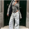 Women Casual Plaid Shorts Set Lapel Long-sleeved Zipper Jacket Short Pants Suit Lady Spring Daily Loose Outfits