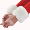 1Pair Faux Fur Wrist Cuffs For Wool Coat Jackets Women's Arm Warmers Elastic Furry Wristbands Sleeves Cuffs Winter Wrist Cuff