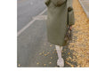 Autumn Winter Korean Loose Women Down Cotton Coat Hooded Medium Length Cotton Coat Large Pocket Windproof Coat