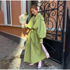 Solid Laepl Lace Up Trench Coat Women Full Sleeve Waist Cinching Short Windbreak Autumn Office Commute Outwear
