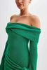 Off Shoulder Knit Sweater Dress Women Irregular Lace Up Slim Patchwork Twist Short Dresses Party Evening Elegant Dress