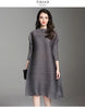 Autumn Style Pleated Autumn Style Women's Loose Large Size Mid-length A-line Dress