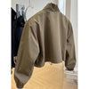 Autumn Korean Style FeelDesign Stand Collar Cropped Jacket For Women Petite Workwear Elegant Casual Chic Tops