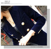 Small Suit Short Coat for Women Autumn and Winter Velvet Slim Fit All-Matching Double-Breasted Long Sleeve Solid Color Suit
