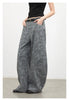 Women Jeans Loose Casual High Waist Wide Leg Denim Pants Paisley Female Trousers Spring Autumn